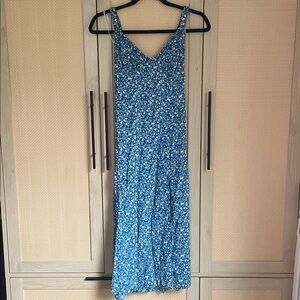 Blue Floral Summer Dress
